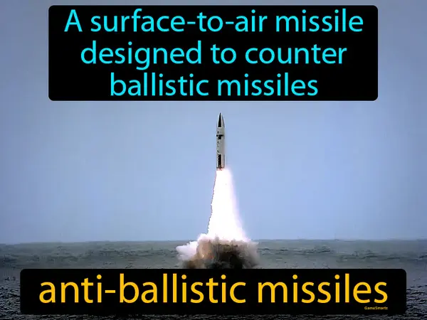 A surface-to-air missile designed to counter ballistic missiles