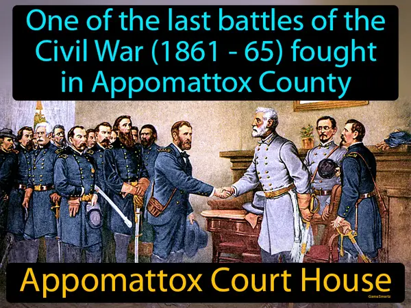one of the last battles of the Civil War (1861 - 65) fought in Appomattox County