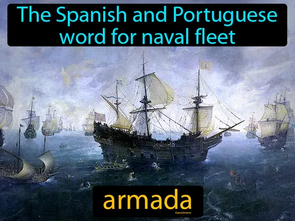 the Spanish and Portuguese word for naval fleet