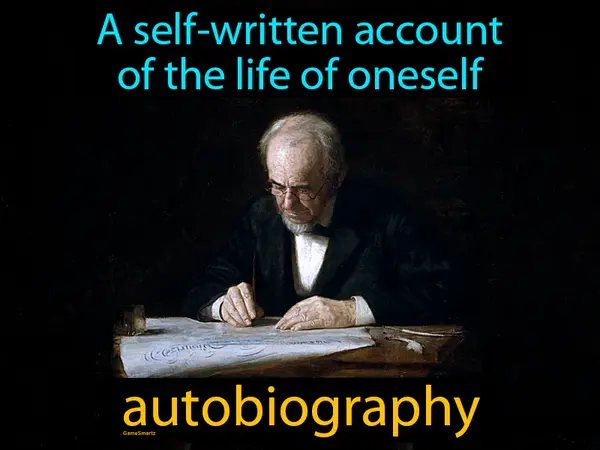 a self-written account of the life of oneself