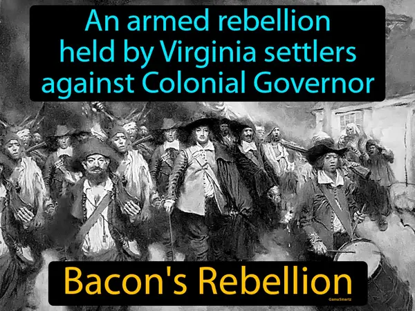 an armed rebellion held by Virginia settlers against Colonial Governor