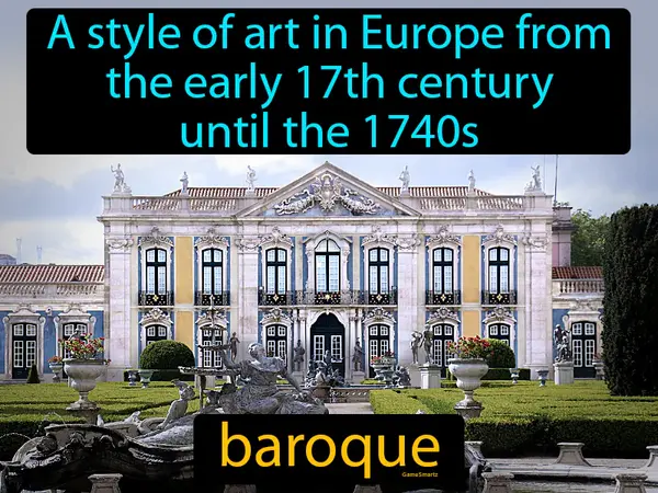 A style of art in Europe from the early 17th century until the 1740s