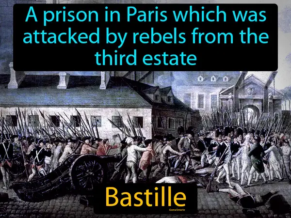 a prison in Paris which was attacked by rebels from the third estate