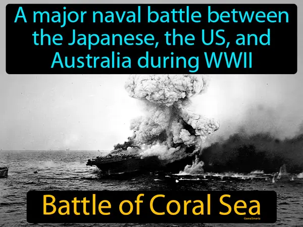 a major naval battle between the Japanese, the US, and Australia during WWII