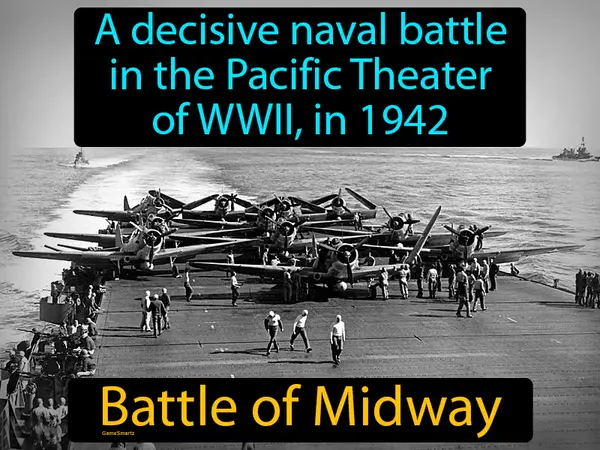 a decisive naval battle in the Pacific Theater of WWII, in 1942