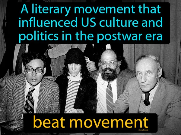 a literary movement that influenced US culture and politics in the postwar era