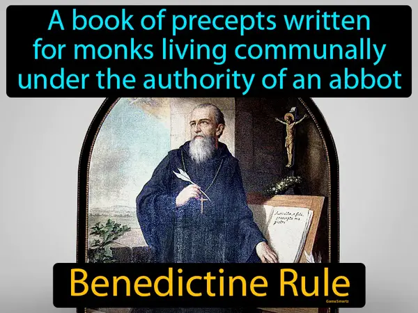 A book of precepts written for monks living communally under the authority of an abbot