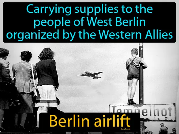 the carrying of supplies to the people of West Berlin by the Western Allies
