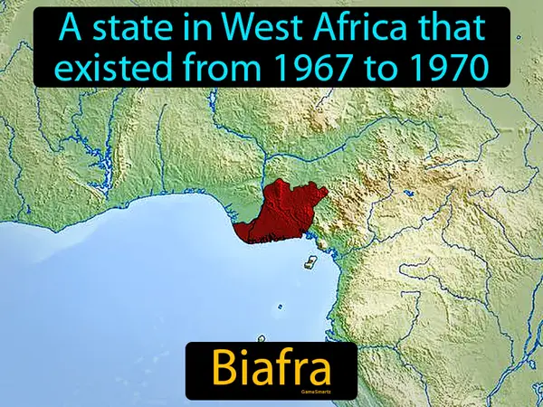 A state in West Africa that existed from 1967 to 1970