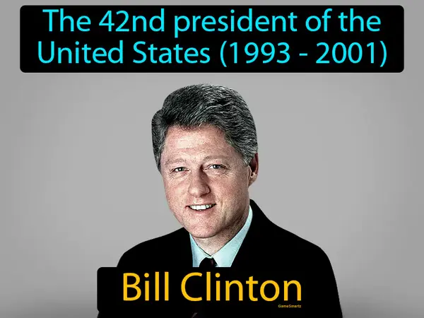 the 42nd president of the United States (1993 - 2001)