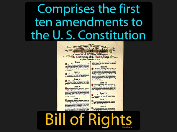 a document of the first ten amendments to the US Constitution