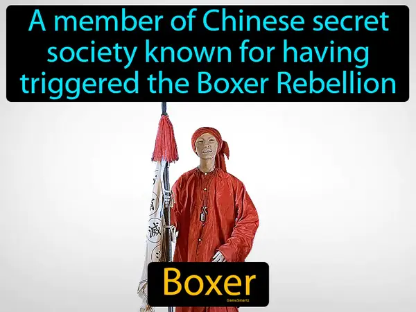 a member of Chinese secret society known for having triggered the Boxer Rebellion