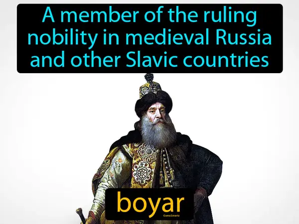 A member of the ruling nobility in medieval Russia and  other Slavic countries