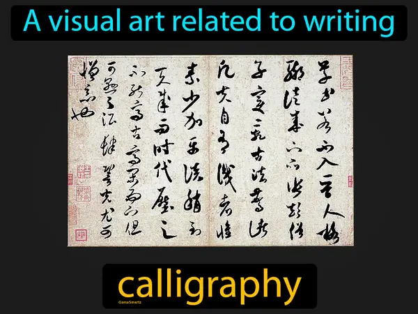 a visual art related to writing
