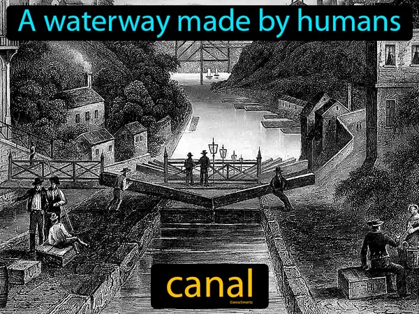 a waterway made by humans