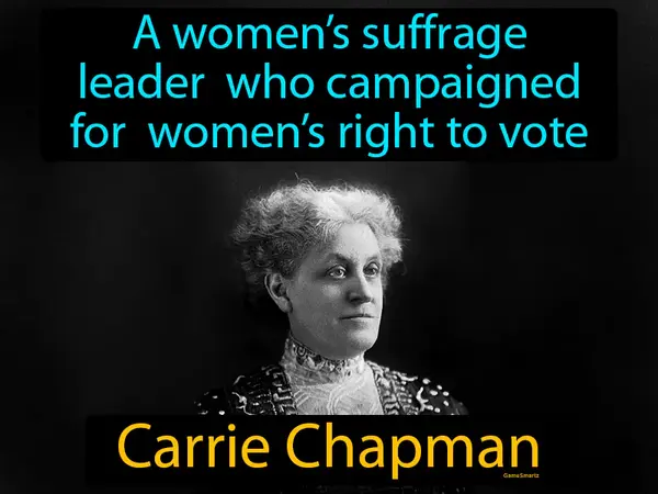 a women’s suffrage leader who campaigned for women’s right to vote