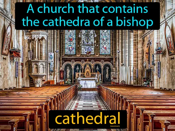 a church that contains the cathedra of a bishop