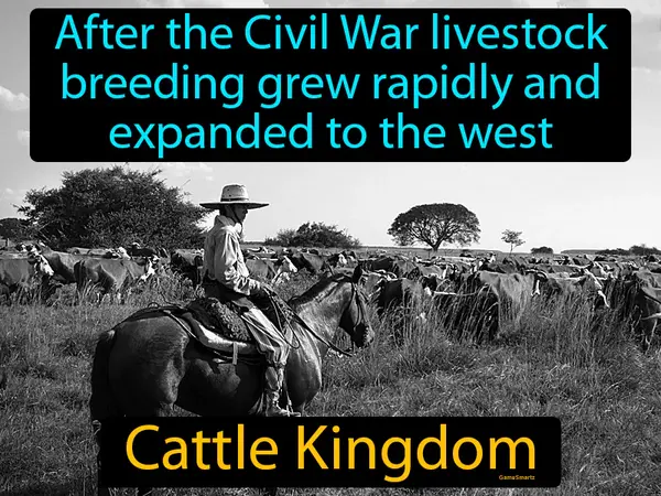 after the Civil War livestock breeding grew rapidly and expanded to the west