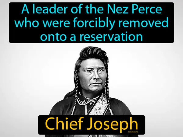 a leader of the Nez Perce who were forcibly removed onto a reservation