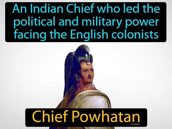 an Indian Chief who led the political and military power facing the English colonists