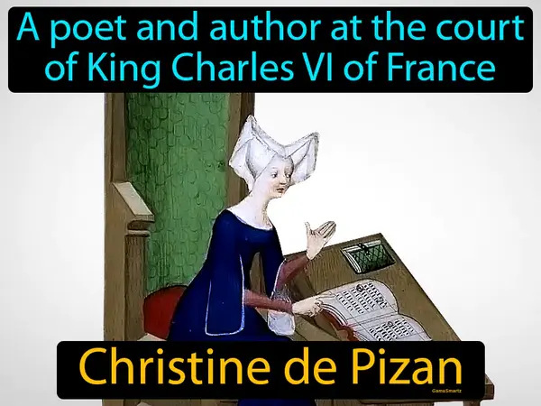 a poet and author at the court of King Charles VI of France