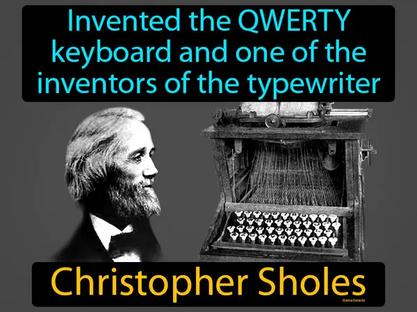 invented the QWERTY keyboard and one of the inventors of the typewriter
