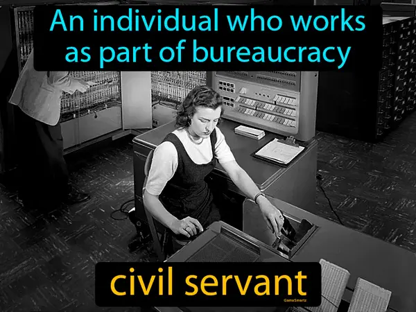An individual who works as part of bureaucracy
