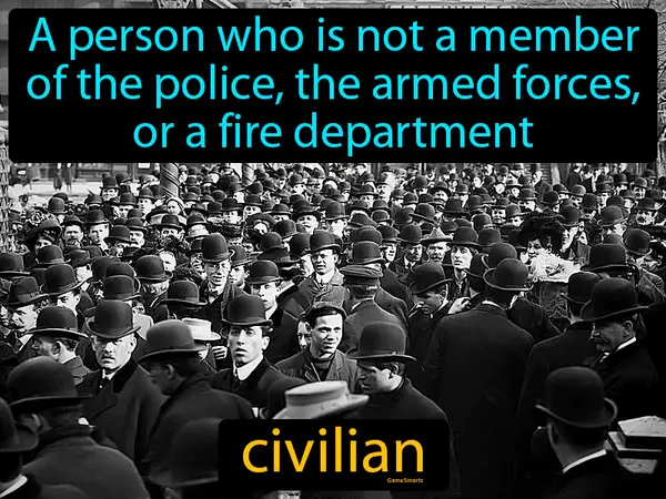 a person who is not a member of the police, the armed forces, or a fire department