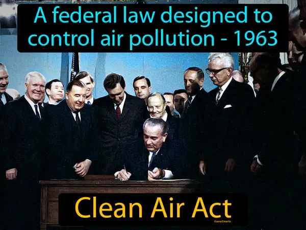 a federal law designed to control air pollution - 1963