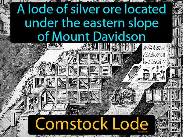 a lode of silver ore located under the eastern slope of Mount Davidson