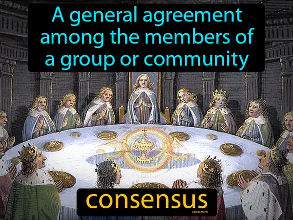 A general agreement among the members of a group or community