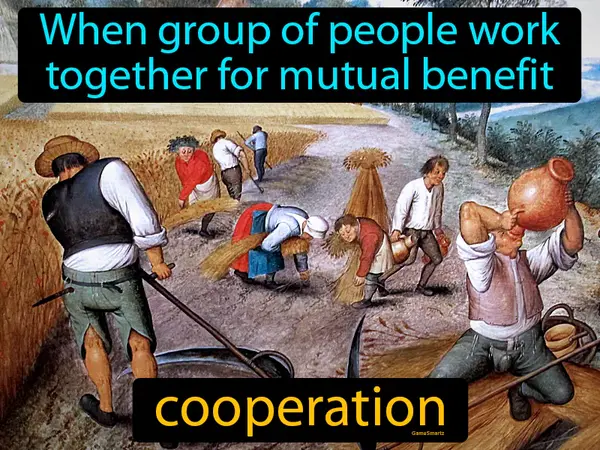 when group of people work together for mutual benefit