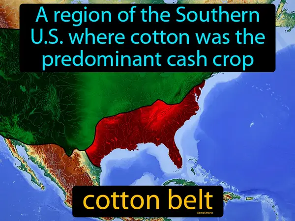 a region of the Southern U.S. where cotton was the predominant cash crop