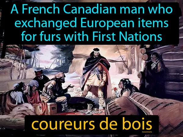 a French Canadian man who exchanged European items for furs with First Nations