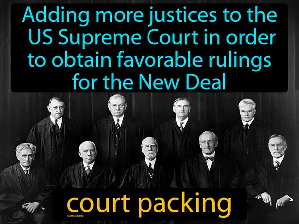adding more justices to the US Supreme Court in order to obtain favorable rulings for the New Deal
