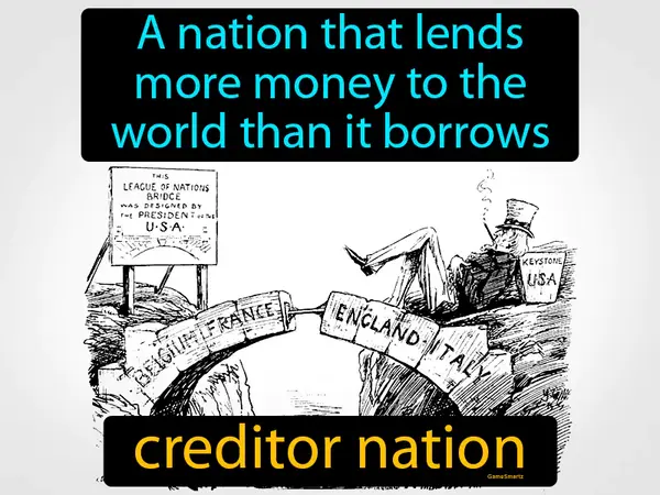 a nation that lends more money to the world than it borrows