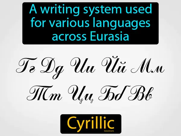 A writing system used for various languages across Eurasia