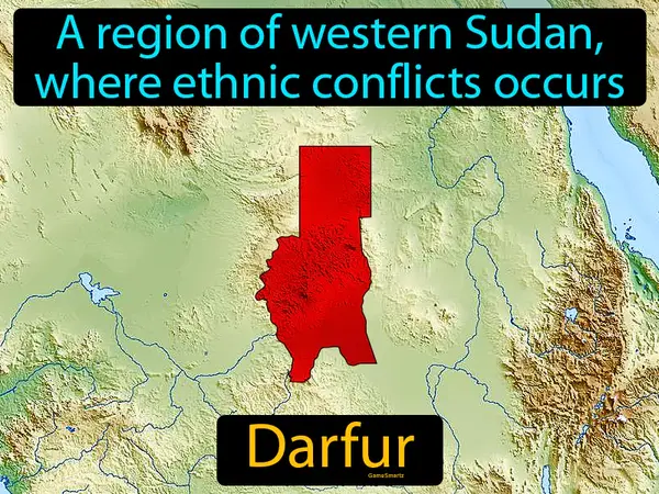 A region of western Sudan, where ethnic conflicts occurs