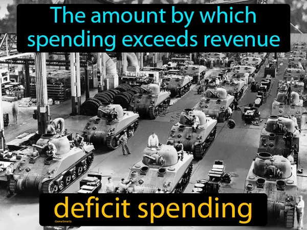 the amount by which spending exceeds revenue