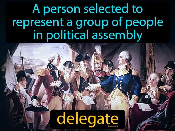 a person selected to represent a group of people in political assembly
