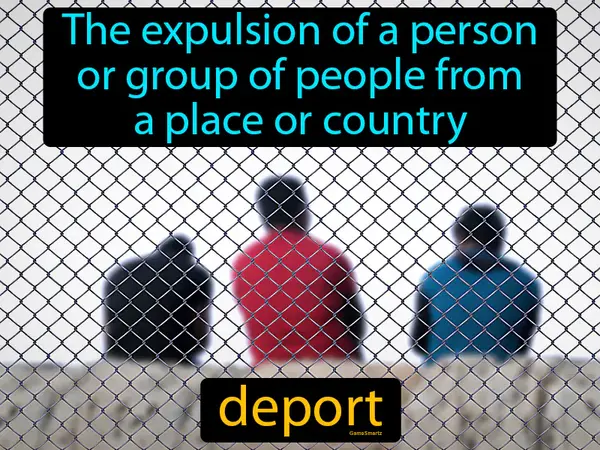 the expulsion of a person or group of people from a place or country