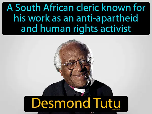 A South African cleric known for his work as an anti-apartheid and human rights activist