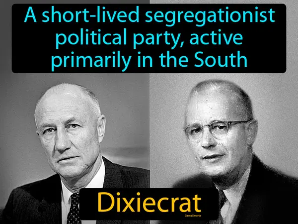 a short-lived segregationist political party, active primarily in the South