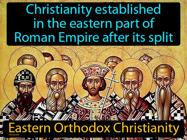 Christianity established in the eastern part of Roman Empire after its split
