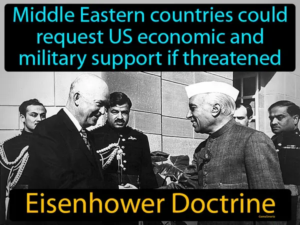 Middle Eastern countries could request US economic and military support if threatened