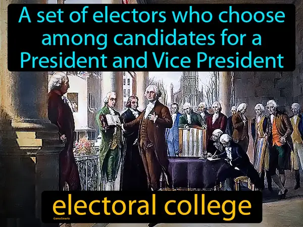 a set of electors who choose among candidates for a President and Vice President