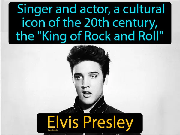 singer and actor, a cultural icon of the 20th century,  the &quot;King of Rock and Roll&quot;