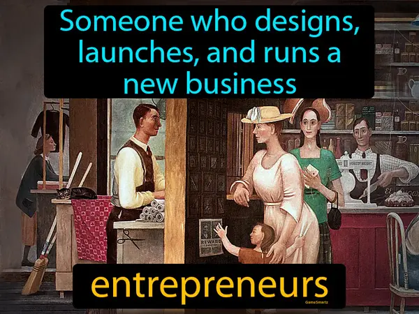 Someone who designs, launches, and runs a new business