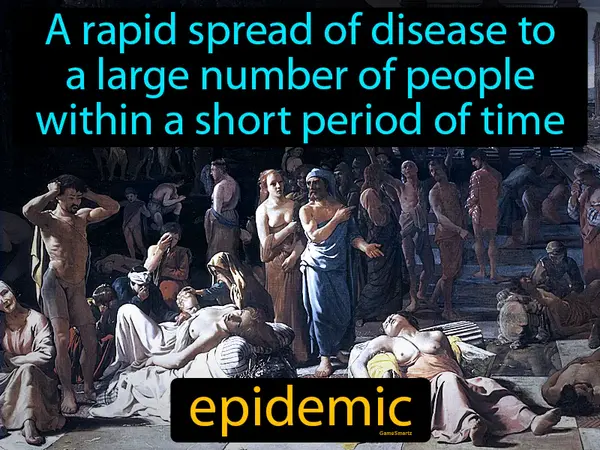 Large outbreak of disease in a specific area
