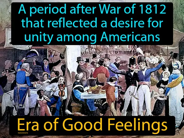a period after War of 1812 that reflected a desire for unity among Americans